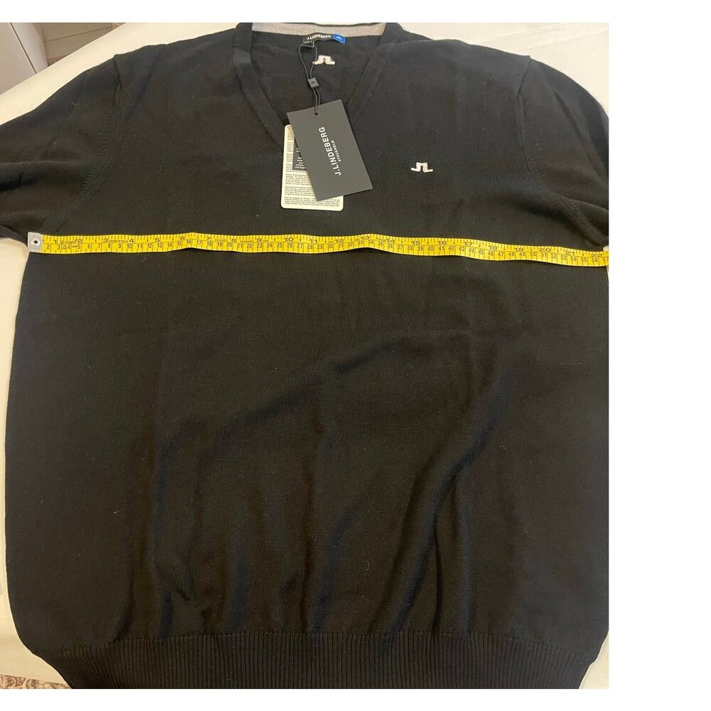 NWT: J. Lindeberg Lyman Tour Merino V-neck Golf Sweater XXL - Picture 5 of 16